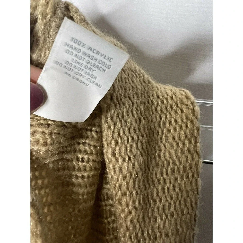 Free Press Beige Infinity Scarf Knit Boho Festival One Size